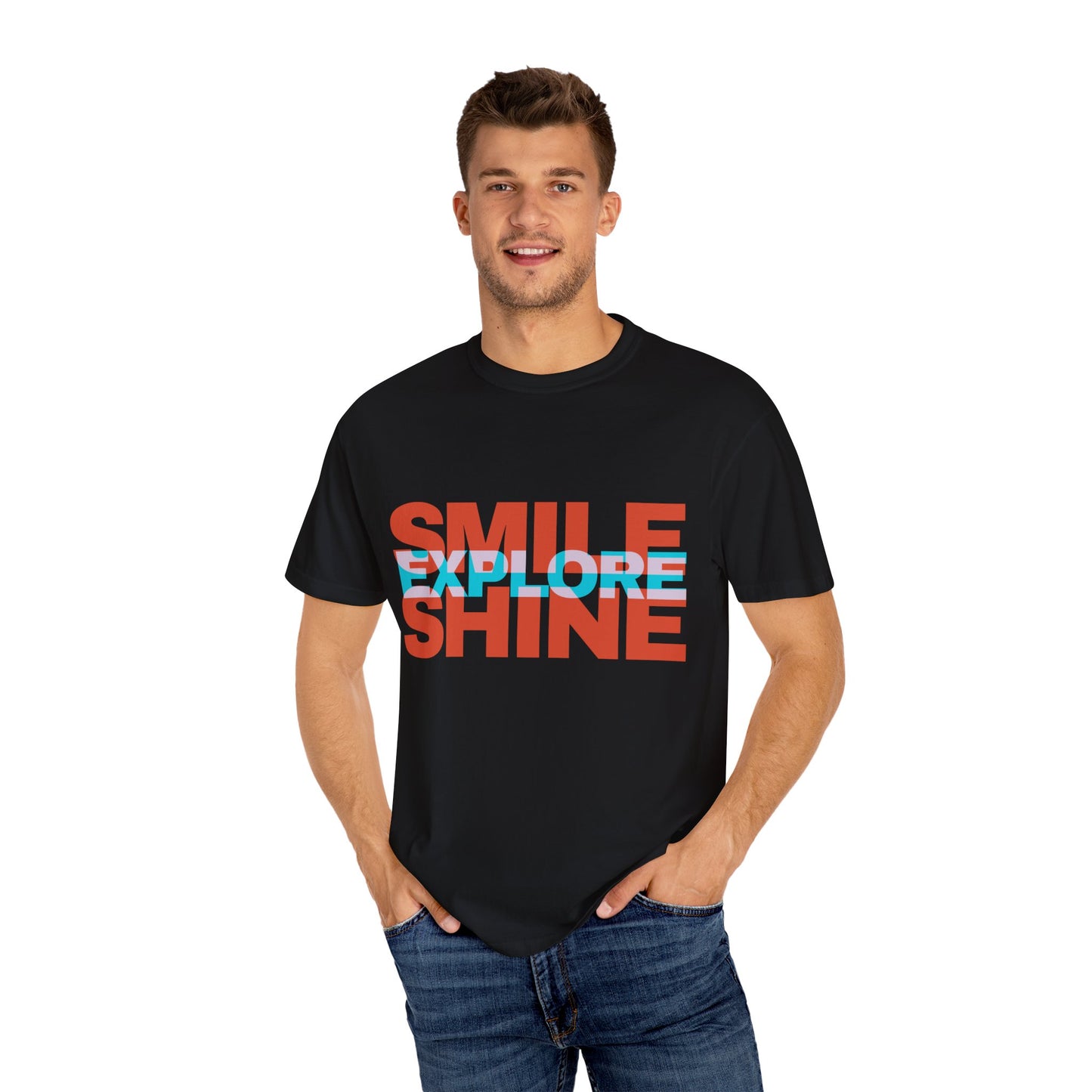 Smile Explore Shine (Relaxed fit Unisex T-shirt)