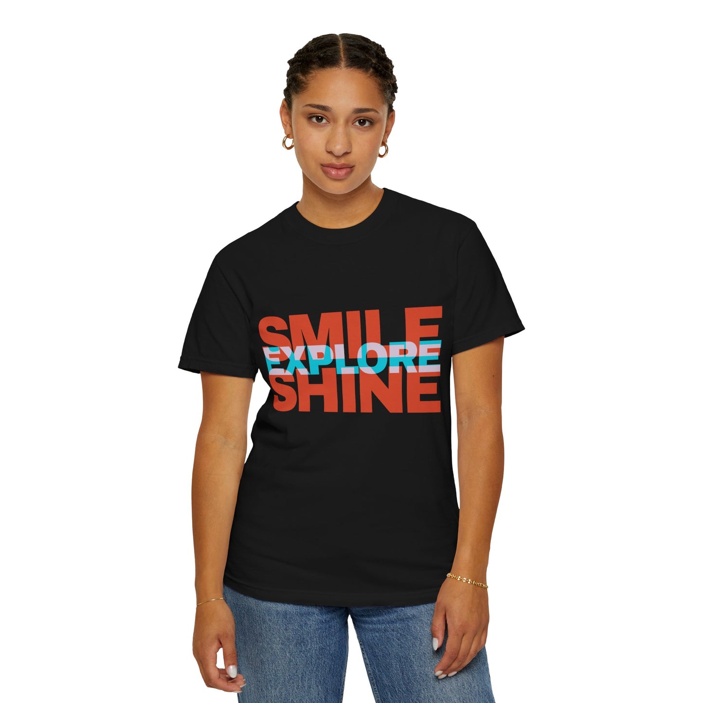 Smile Explore Shine (Relaxed fit Unisex T-shirt)