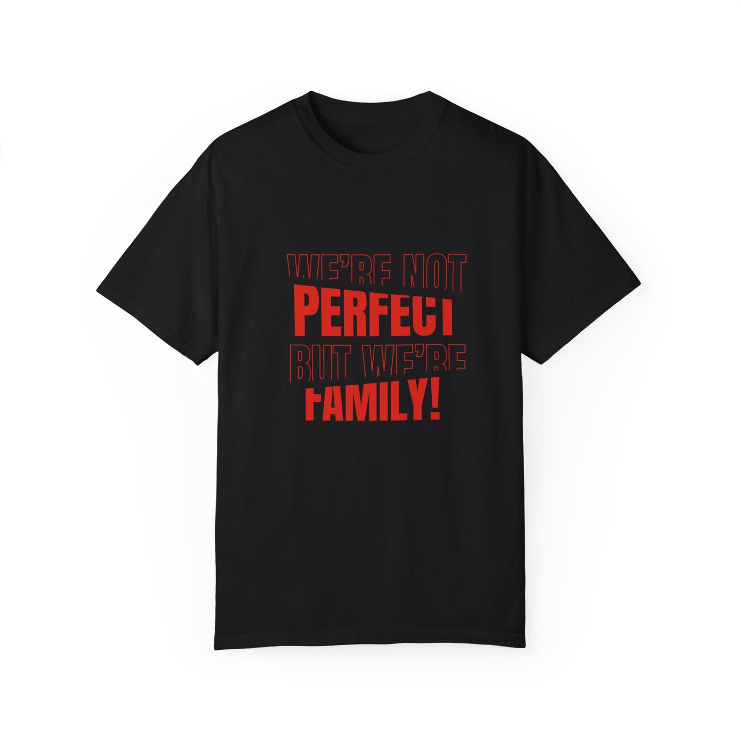 We're Not Perfect But We're Family! (Unisex T-shirt)