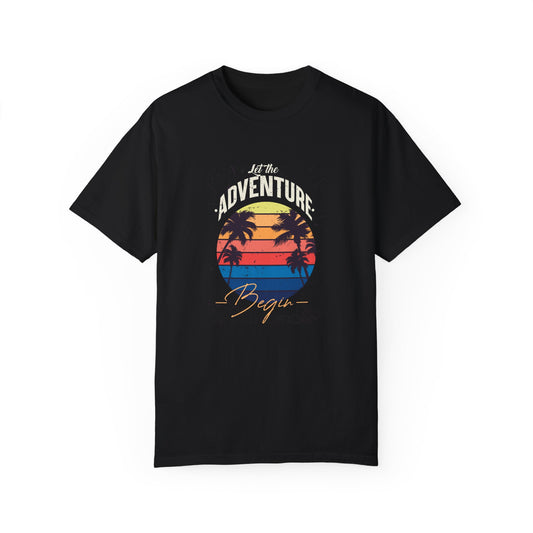 Let the Adventure Begin Tee (Unisex Garment-Dyed T-shirt)