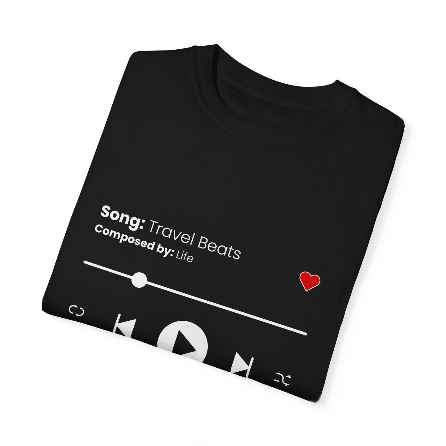 Travel Beats Tee (Unisex Garment-Dyed T-shirt)
